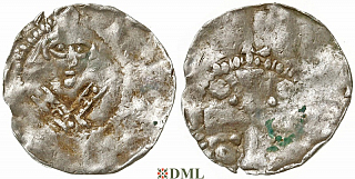 Денарий, Германия, Франкония, EB. Willigis (975-1011), м.д. Mainz, Dbg. 802