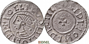 Денарий, Швеция, Olaf Skötkonung (995-1021), м.д. Sigtuna, Malmer -:-