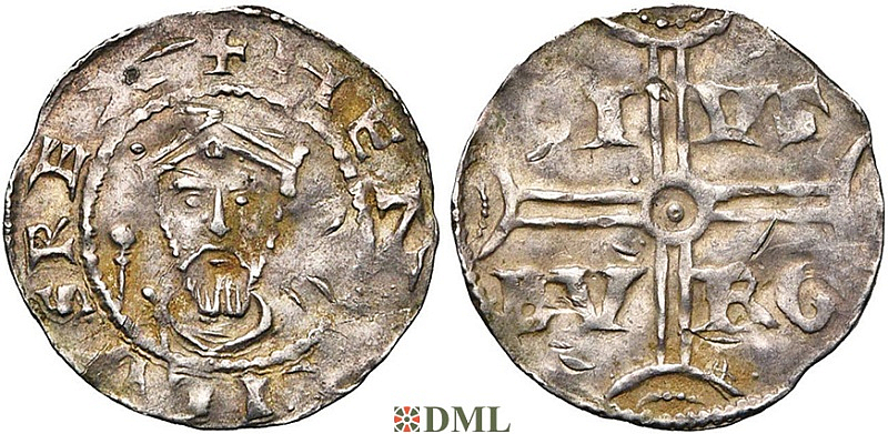Денарий, Германия, Нижняя Лотарингия, Heinrich III (1039-1046), м.д. Duisburg, Dbg. 316