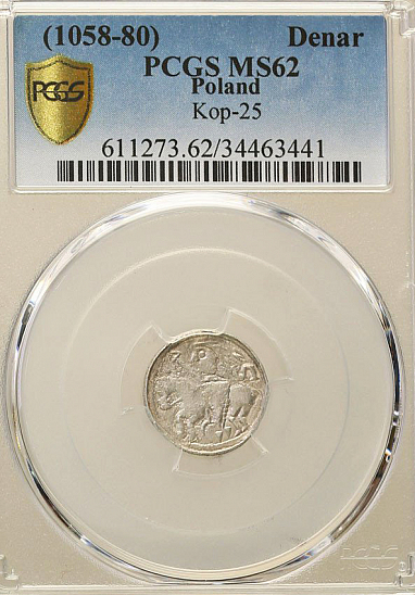 Денарий, Польша, Bolesław II (1058-1080)