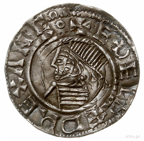 Денарий, Англия, Æthelred II (978-1016), м.д. ?, монетарий ?, North 777