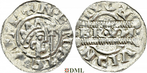 Денарий, Германия, Нижняя Лотарингия, Gf. Bruno III (1050-1057), м.д.