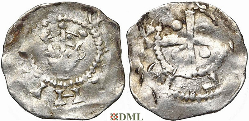 Денарий, Германия, Нижняя Лотарингия, Heinrich IV (1056-1106), м.д. Tiel, Ilisch 2000, 3.28