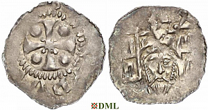 Денарий, Германия, Верхняя Лотарингия, Poppo (1016-1047), м.д. Trier, Dbg. 468