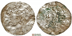 Денарий, Германия, Швабия, Heinrich II (1002-1024), м.д. Strassburg, Dbg. 919