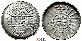 Денарий, Германия, Саксония, Anonymous bishop, м.д. Sachsen (unknown mints), Kilger 2000, KN 1