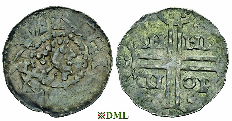 Денарий, Германия, Нижняя Лотарингия, Hermann (1020-1051), м.д. Emden, Dbg. 773