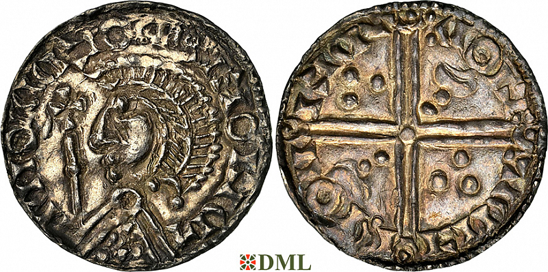 Денарий, Дания, Magnus I (1042-1047), м.д. Viborg, Hbg. 35