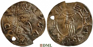 Денарий, Чехия, Богемия, Oldřich (1012-1034), м.д. Praga, Šmerda 132