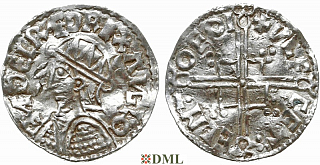 Денарий, Англия, Æthelred II (978-1016), м.д. York, монетарий, North 775