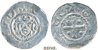 Денарий, Германия, Нижняя Лотарингия, Hermann (1059-1074), м.д. Jever, Dbg 597