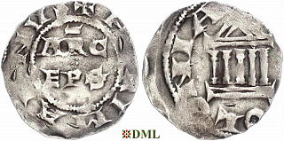 Денарий, Германия, Нижняя Лотарингия, Konrad II (1027-1039), Hermann II (1036-1056), м.д. Koln, Dbg. 388