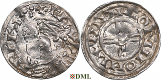 Денарий, Англия, Cnut (1016-1035), м.д. London, монетарий ?, North 790