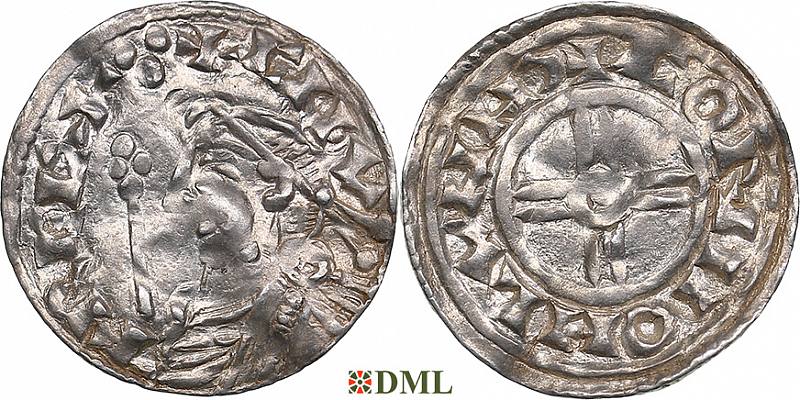 Денарий, Англия, Cnut (1016-1035), м.д. London, монетарий ?, North 790