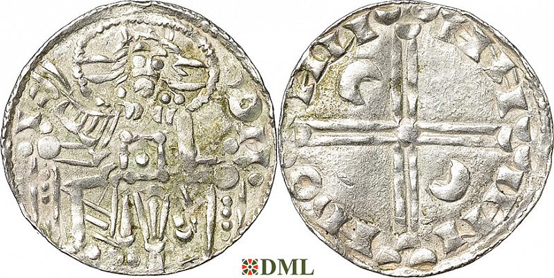 Денарий, Дания, Sven Estridsen (1047-1075), м.д. Lund, Hbg. 6