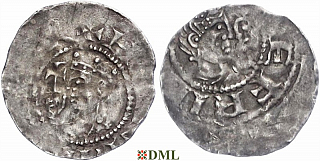 Денарий, Германия, Франкония, Heinrich IV (1056-1106), м.д. Mainz, Dbg. 811