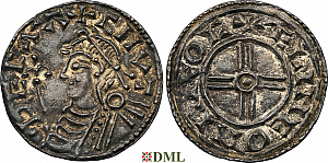 Денарий, Англия, Cnut  (1016-1035), м.д. Cricklade, монетарий Æline, North 790