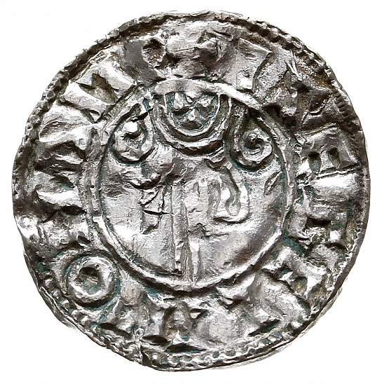Денарий, Англия, Æthelred II (978-1016), м.д. Southampton, монетарий Isegel, North 769
