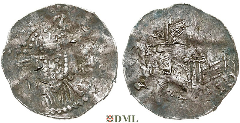 Денарий, Германия, Франкония, Heinrich II (1002-1024), м.д. Mainz, Dbg. 788