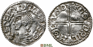 Денарий, Англия, Æthelred II (978-1016), м.д. London, монетарий Godric, North 774