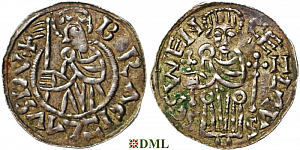 Денарий, Чехия, Богемия, Břetislav I (1034-1055), Šmerda 1996, 150