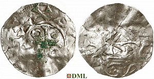 Денарий, Чехия, Boleslav II (972/973-999), м.д. Prague, Šmerda 1996, 12d