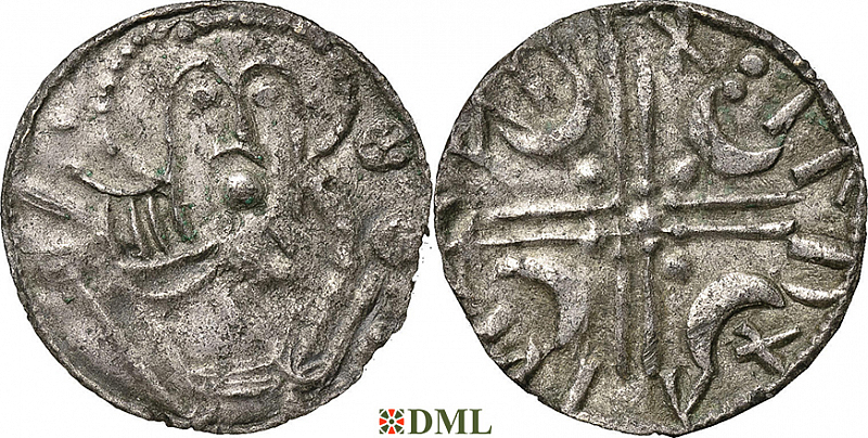 Денарий, Дания, Sven Estridsen (1047-1075), м.д. Lund, Hbg. 32