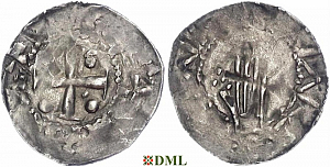 Денарий, Германия, Швабия, Konrad II (1024-1039), м.д. Esslingen, Dbg.
