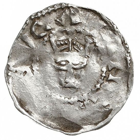 Денарий, Германия, Нижняя Лотарингия, Heinrich II (1002-1024), м.д. Tiel, Ilisch 2000, 3