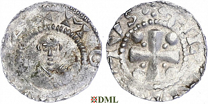 Денарий, Германия, Франкония, Willigis (975-1011), м.д. Mainz, Dbg. 802