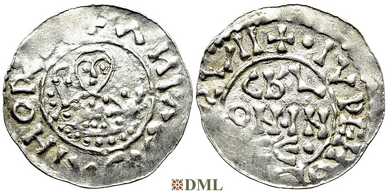 Денарий, Германия, Нижняя Лотарингия, B. Bernold (1040-1054), м.д. Groningen, Ilisch 2000 18.1.7