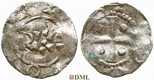 Денарий, Германия, Нижняя Лотарингия, Heinrich II (1002-1024), м.д. Deventer, Ilisch 2000, 1.5