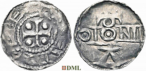 Денарий, Германия, Нижняя Лотарингия, Anonymous bishop, м.д. регион Meuse