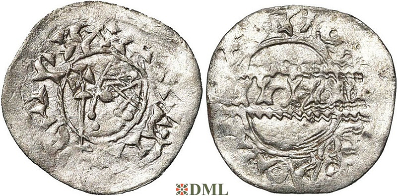 Денарий, Германия, Нижняя Лотарингия, Gf. Bruno III (1050-1057), Frisian imitations