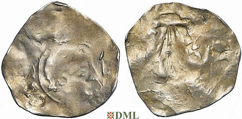 Денарий, Германия, Нижняя Лотарингия, Anonymous bishop, м.д. Maastricht, Ilisch 2014, 40.24