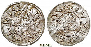 Денарий, Чехия, Богемия, Oldřich (1012-1034), м.д. Praga, Šmerda 135