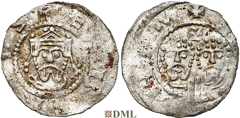 Денарий, Германия, Нижняя Лотарингия, Gf. Egbert II (1068-1090), м.д. Emnighem