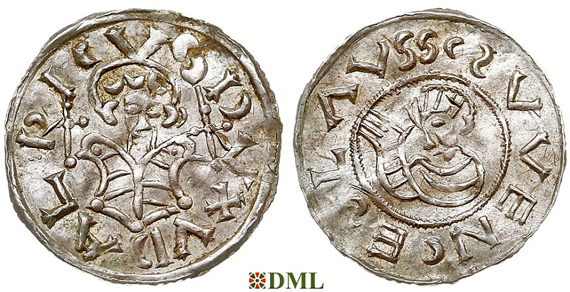 Денарий, Чехия, Богемия, Oldřich (1012-1034), м.д. Praga, Šmerda 135