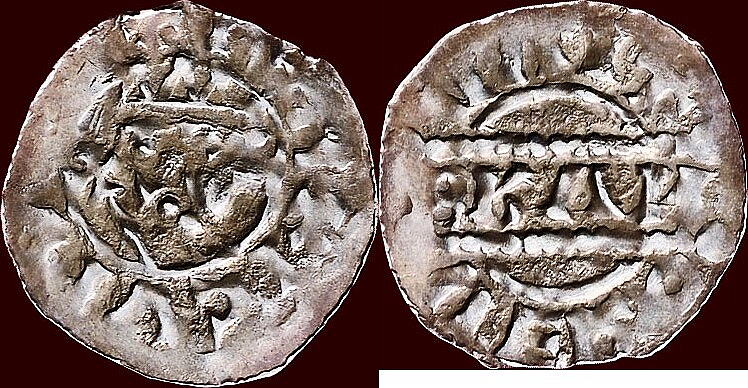 Денарий, Германия, Нижняя Лотарингия, Bruno III (1050-1057), м.д. Leeuwarden, Ilisch 2000, 21.15