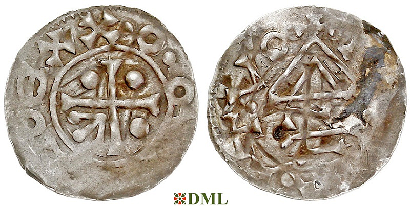 Денарий, Чехия, Boleslav II (972/973-999), м.д. Prague, Šmerda 1996, 12e