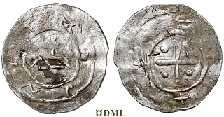 Денарий, Польша, Mieszko II (1013-1025)