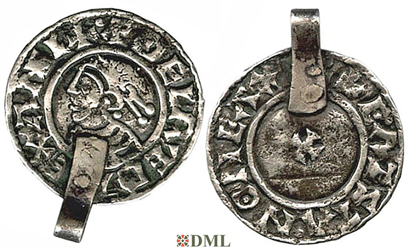 Денарий, Англия, Æthelred II (978-1016), м.д. Exeter, монетарий Eadstan, North 777