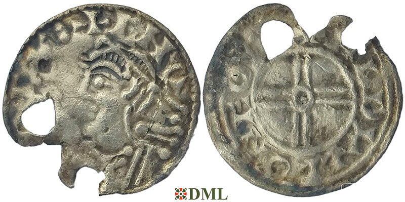 Денарий, Англия, Cnut (1016-1035), м.д. York, монетарий -, North 790