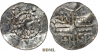 Денарий, Германия, Нижняя Лотарингия, Hermann (1020-1051), м.д. Emden, Dbg. 772/773