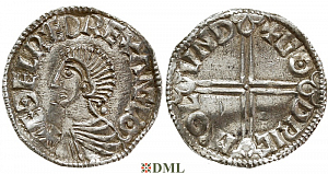 Денарий, Англия, Æthelred II (978-1016), м.д. London, монетарий Godric, North 774