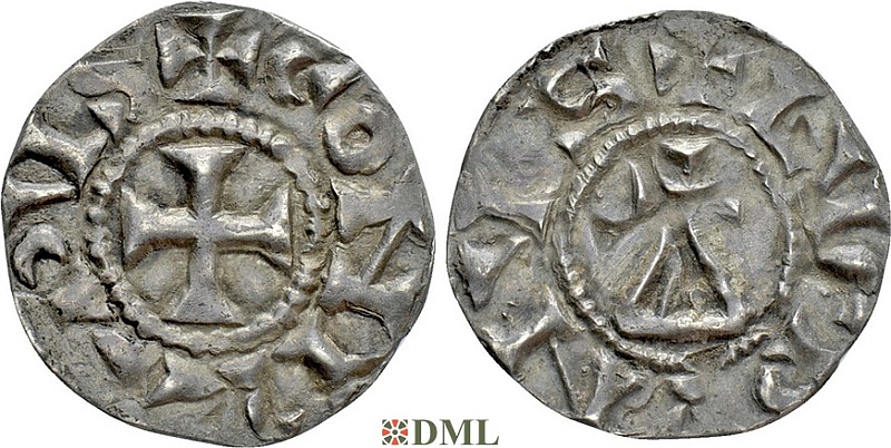 Денье, Каролинги, Conrad le Pacifique (937-993), м.д. Lyon, Depeyrot 531