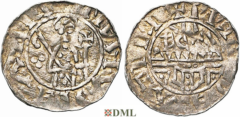 Денарий, Германия, Нижняя Лотарингия, Gf. Floris I (1049-1061), м.д. Leiden, Ilisch 2000 12.6