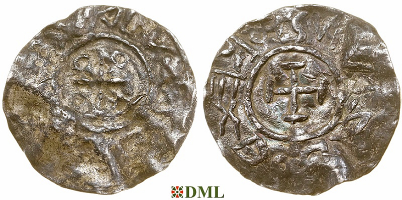 Денарий, Польша, Boleslaw I (992-1025), тип REX