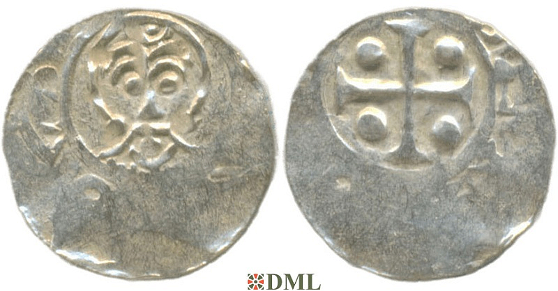 Денарий, Германия, Нижняя Лотарингия, B. Bernold (1046-1054), м.д. Deventer