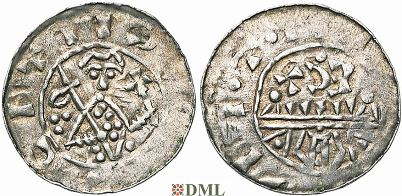 Денарий, Германия, Нижняя Лотарингия, Gf. Floris I (1049-1061), м.д. Leiden, Ilisch 2000 12.5